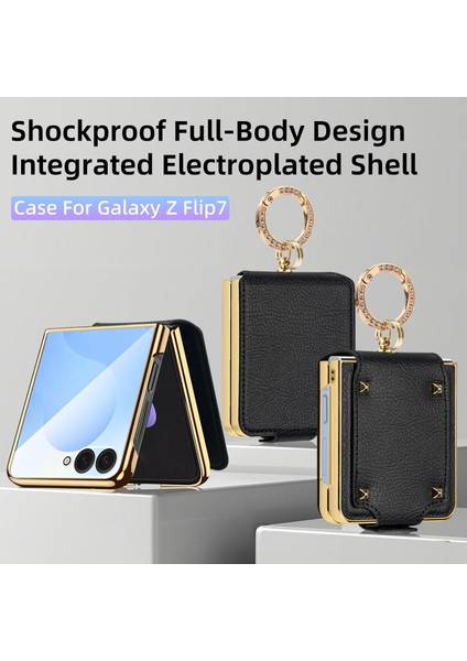 Samsung Galaxy Z Flip 7 Için Renkli Yüzüklü Telefon Kılıfı (Yurt Dışından) fiyatları