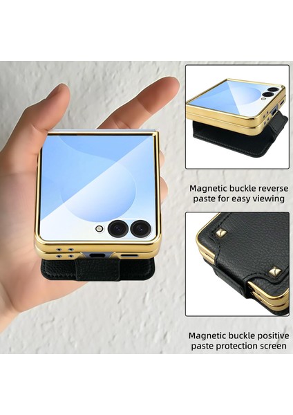 Samsung Galaxy Z Flip 7 Için Renkli Yüzüklü Telefon Kılıfı (Yurt Dışından) modelleri