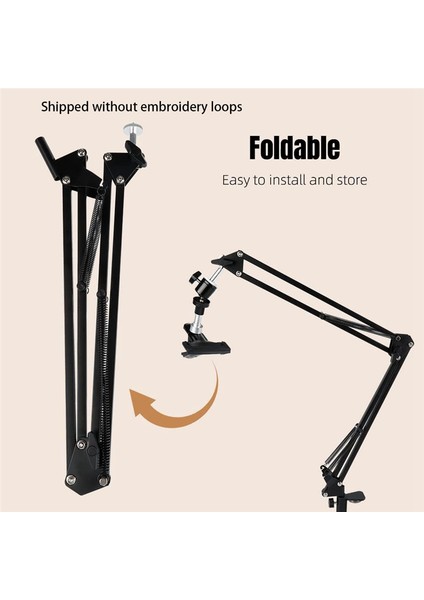 Nakış Çember Çapraz Saplama Stand: 360 Hoop Spin Düğmesi ile Ayarlanabilir Metal Dönmüş Nakış Çember Tutucu (Yurt Dışından) indirimleri