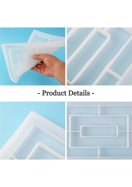 Reçine Kalıp Silikon, Epoksi Reçine Için Büyük Dikdörtgen Haddeleme Tepsi Kalıpları, Reçine Servis Tahtası Kalıbı Kenarları (Yurt Dışından) indirimleri