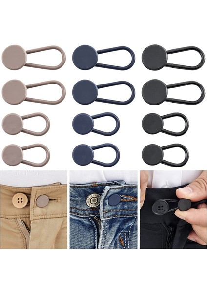 Pantolon Bel Düğmesi Genişletici 12 Pcs Kot Için Genişleticiler - Kadın Erkekler Pantolon Bel Genişleticileri - 1/1.4 Inç (Yurt Dışından) fiyatları