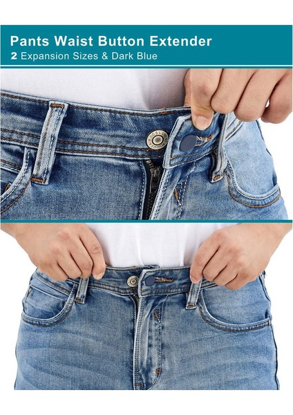Pantolon Bel Düğmesi Genişletici 12 Pcs Kot Için Genişleticiler - Kadın Erkekler Pantolon Bel Genişleticileri - 1/1.4 Inç (Yurt Dışından) fırsatları