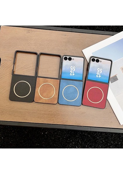 Samsung Galaxy Z Flip 7 Için Magsafe Pu Telefon Kılıfı (Yurt Dışından) fiyatları
