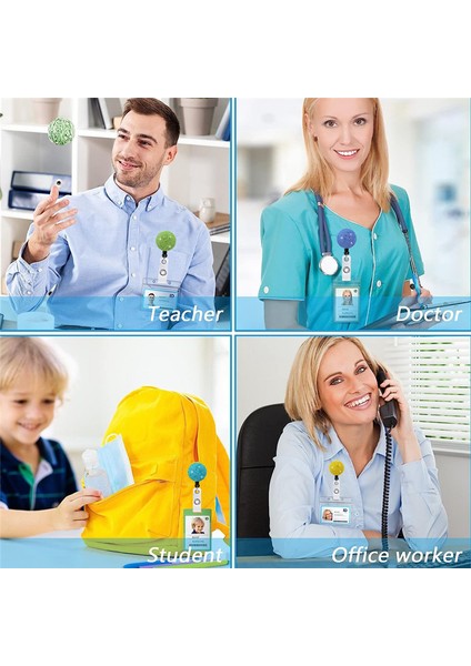 Ofis Çalışanı Öğretmeni Doktor Hemşire Için Klipli, Kimlik/name Rozet Makaraları ile Geri Çekilebilir Kimlik Rozeti Sahibi (Yurt Dışından) indirimleri