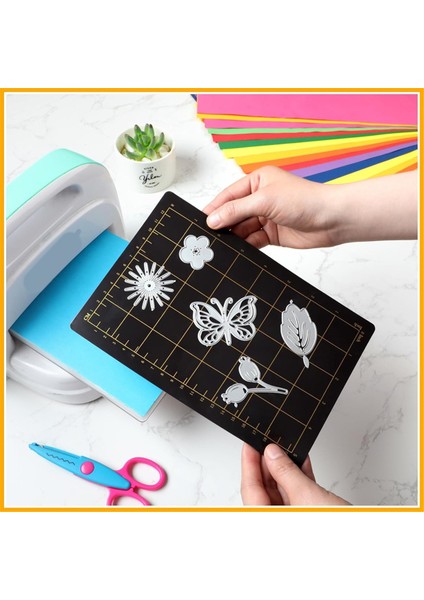 6ınchx8.9inch Manyetik Araplar Kart Boyutu Grid Cutter Aksesuarları 0.8mm Kalın Siyah Kabartma Makinesi Kalıp Paspasaları (Yurt Dışından) modelleri