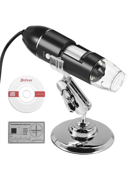 3 Arada 1 USB Dijital Mikroskop, Endoskopik Kamera, Pc Braketi ile Ayarlanabilir Büyütme, 1600X (Yurt Dışından) modelleri