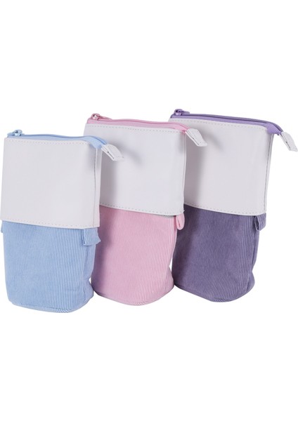 3 Parça Teleskopik Kalem Kutusu Ayaklı Kırtasiye Kalemlik A (Yurt Dışından)