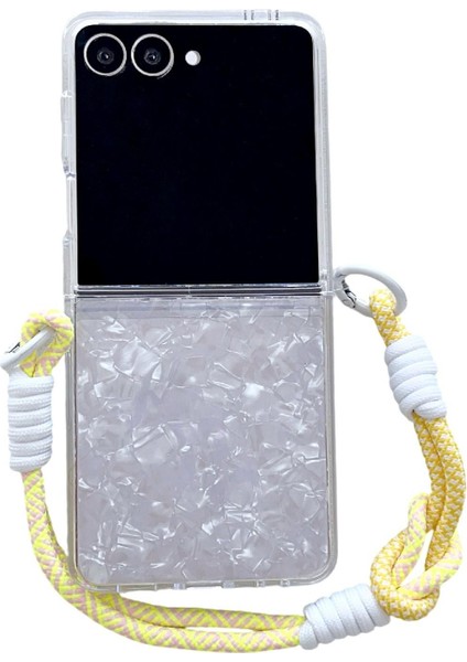 Samsung Galaxy Z Flip 7 5g Için Yan Tokalı Shl Dokulu Kılıf (Yurt Dışından)