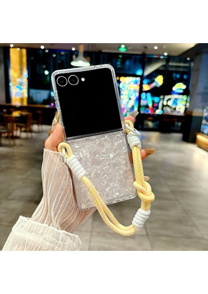 Samsung Galaxy Z Flip 7 5g Için Yan Tokalı Shl Dokulu Kılıf (Yurt Dışından) fiyatları