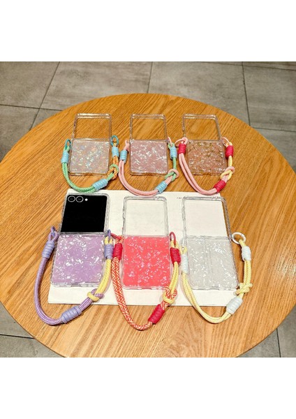 Samsung Galaxy Z Flip 7 5g Için Yan Tokalı Shl Dokulu Kılıf (Yurt Dışından) modelleri