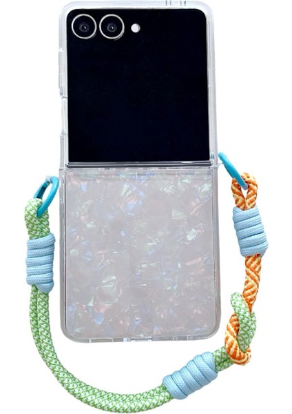 Samsung Galaxy Z Flip 7 5g Için Yan Tokalı Shl Dokulu Kılıf (Yurt Dışından)