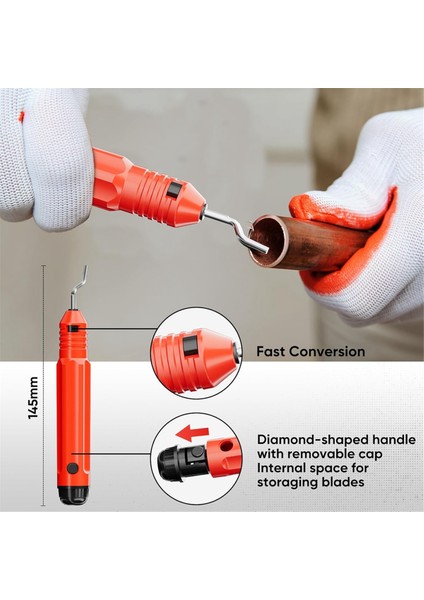 4 Parçalı Boru Kesici Seti, 1/4in Ila 2in Od Ağır Hizmet Tipi Bakır Boru Kesici, 1/8 Inç Ila 7/8in Mini Tüp Kesici, Çökme Aracı (Yurt Dışından) modelleri