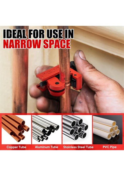 4 Parçalı Boru Kesici Seti, 1/4in Ila 2in Od Ağır Hizmet Tipi Bakır Boru Kesici, 1/8 Inç Ila 7/8in Mini Tüp Kesici, Çökme Aracı (Yurt Dışından) fırsatları
