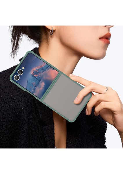 Samsung Galaxy Z Flip 7 5g Için Buzlu Pc + Tpu Telefon Kılıfı (Yurt Dışından) modelleri