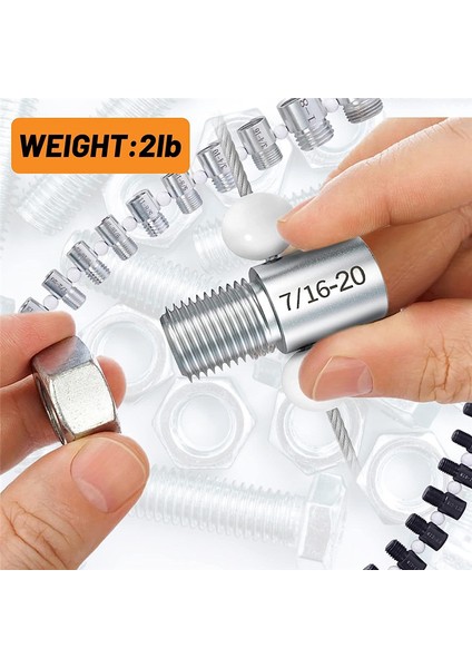 44PCS Somun ve Cıvata Iplik Denetleyici Denetleyici Standardı ve Metrik - Erkek Dişi Göstergesi - Doğru Ölçümler (Yurt Dışından) indirimleri