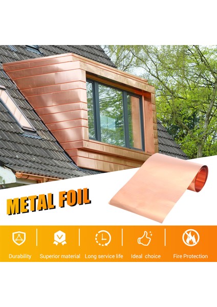 Bakır Tabakası Rulosu, Metal Folyo Plakası 1000MM x 100MM x 0.03MM (Yurt Dışından) fırsatları