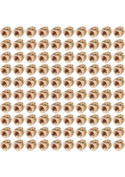 100PCS M3 Iplik Thipled Pirinç Dişli Isı Seti Isıya Dayanıklı Ekleme Somunu, M3X5X4, 3D Yazıcı Voron 2.4 Vb. (Yurt Dışından) modelleri