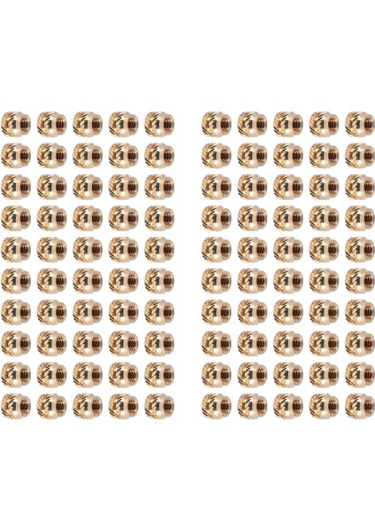 100PCS M3 Iplik Thipled Pirinç Dişli Isı Seti Isıya Dayanıklı Ekleme Somunu, M3X5X4, 3D Yazıcı Voron 2.4 Vb. (Yurt Dışından) fırsatları