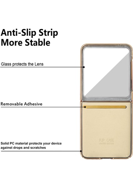 Samsung Galaxy Z Flip 7 Için Dream Metal Halka Pu Telefon Kılıfı (Yurt Dışından) fırsatları