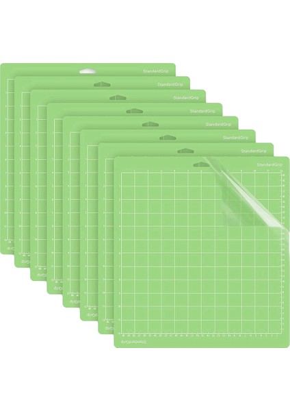 Cricut Için 8 Pack Kesme Mat 12X12 Inç Standart Giriş Yapıştırıcı Yapışkan Dayanıklı Mat Cricut Bir/air/air 2/maker&#39;ı Keşfedin (Yurt Dışından)