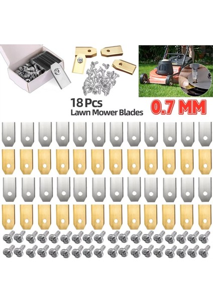 18PCS Paslanmazsteel Çim Biçme Makinesi Kesme Bıçakları Automower/gardena Çim Biçme Makinesi Bıçak Tamircilikleri Için Yedek Kit (Yurt Dışından) modelleri