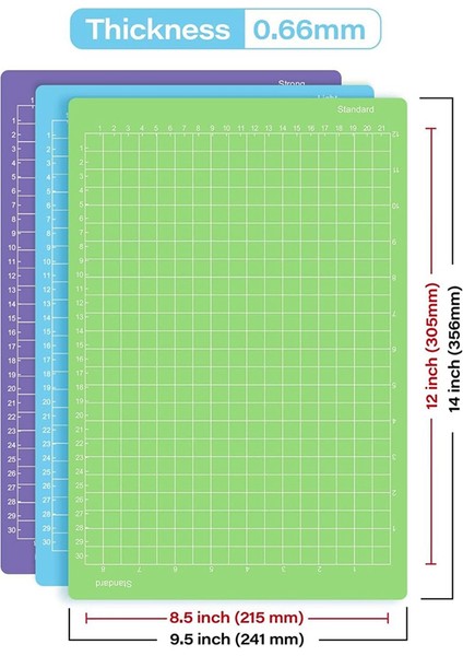 6 Adet Kesme Mat 8.5X12IN Cricut Için Joy Xtra 6 Paket Yeniden Kullanılabilir Yapışkan (Işık, Standart, Güçlü) Kavrama Kriket Kesme Paspasları (Yurt Dışından) fiyatları