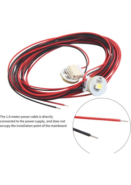 Hotend Nozul Aydınlatma 3D Yazıcı Aksesuarları 24 Voltaj LED 1600MM Hat Uzunluğu Ender-3 Ender-3 Pro Ender-3 V2 (Yurt Dışından) fırsatları