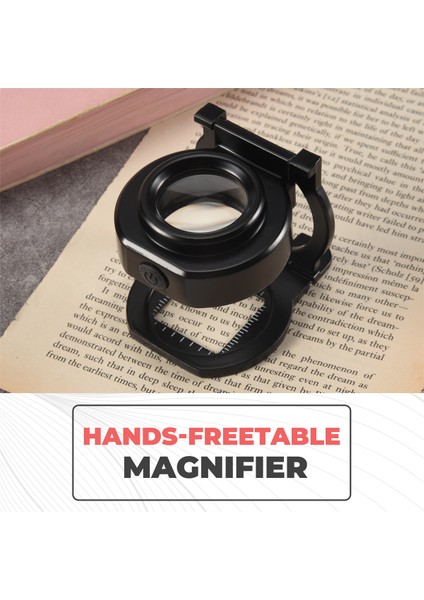6 Işık, USB Üç Katlı Masaüstü Taşınabilir Metal Göz Loupe Ölçekli Dikiş Magnifleme Camına Sahip 25X Loupe Büyüteç (Yurt Dışından) indirimleri