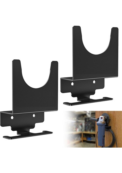 2 Paket Açı Taşlama Makinesi Tutucu, Açı Taşlama Makinesi Standı Alet Duvar Montajı (Yurt Dışından)