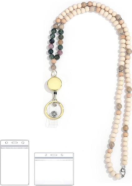 Anahtarlar Için Geri Çekilebilir Boyun Askıları Kimlik Rozeti Tutucu Hindistan- (Yurt Dışından)