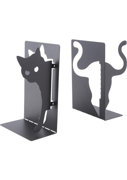 Tasarım Kedi Kitap Destekleri - Metal Dekoratif Kedi Tutucuları (Yurt Dışından)