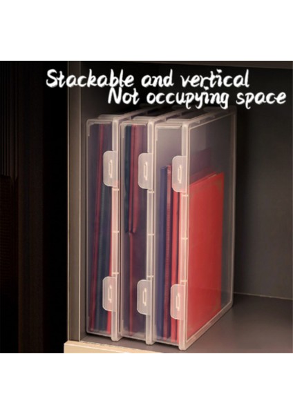 Dosya Düzenleyici Şeffaf Kare Saklama Kutusu A4 Saklama Kutusul (Yurt Dışından)