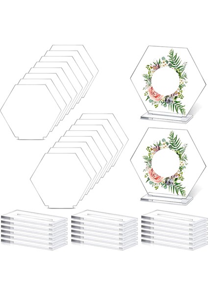 18PCS Akrilik Tablo Numaraları Altıgen Tablo Tutucu Sublimasyon Dıy Net Tablo Adı Kartları Parti Dekorasyonu Için (Yurt Dışından) indirimleri