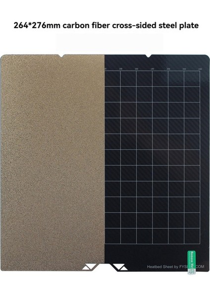 Anycubic Kobra S1C Plaka Peı Sayfası Için Fysetc 264X276MM Karbon Fiber Dokulu Yapı Plakası Çift Taraflı Janus Evcil Pei Levha (Yurt Dışından) fiyatları
