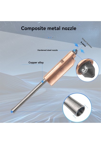 Flashforge Için 4pc AD5X Bimetalik Sertleştirilmiş Çelik Nozullar 0.25/0.4/0.6/0.8mm 3D Yazıcı Parçaları Yükseltilmiş Çıkarılabilir Nozul (Yurt Dışından) fırsatları