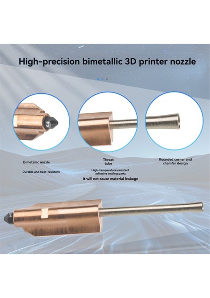 Flashforge Için 4pc AD5X Bimetalik Sertleştirilmiş Çelik Nozullar 0.25/0.4/0.6/0.8mm 3D Yazıcı Parçaları Yükseltilmiş Çıkarılabilir Nozul (Yurt Dışından) indirimleri