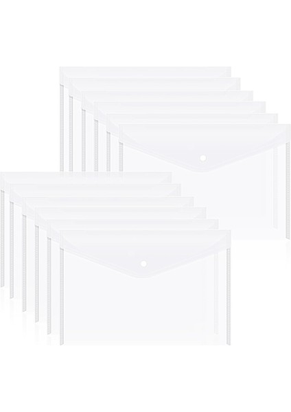 A4 Boyutlu Belgeler Için Çıtçıtlı Plastik Belge Zarfları, D (Yurt Dışından)