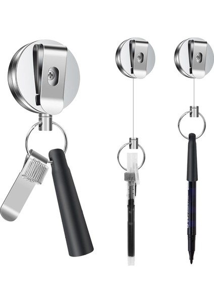 1 Paket Ağır Hizmet Tipi Geri Çekilebilir Çekme Kalem Kalem Tutucu Evrensel (Yurt Dışından)