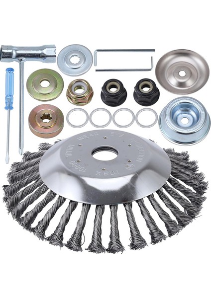 Döner Tel Fırça Düzeltici Ot Bıçağı Kesici 6 Inç (Yurt Dışından)