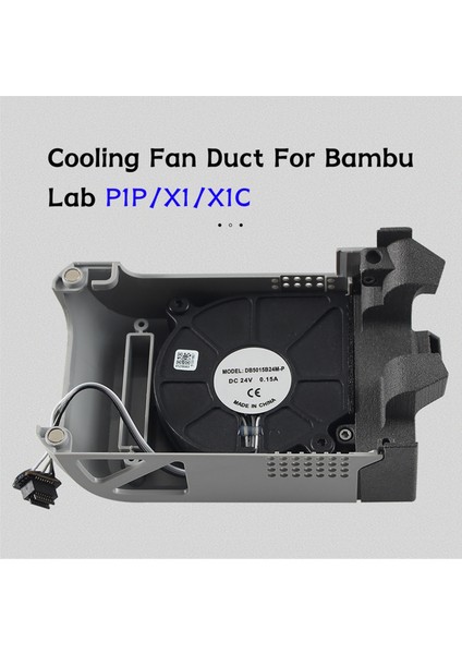 3D Yazıcı Aksesuarları Yükseltme PA12 Soğutma Fanı Kanalı Yüksek Sıcaklık Direnç Bambu Laboratuvar P1P X1 (Yurt Dışından) fırsatları