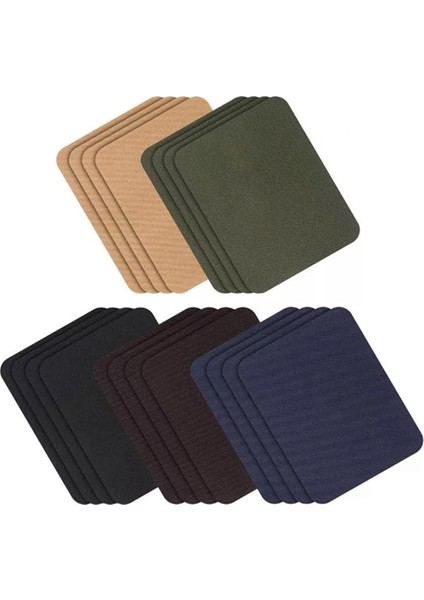 Onarım Yaması Üzerine Demir, 20PCS Çok Renkli Kumaş Yamaları Giysiler Için Demir Açık Onarım Boyutu 3.7 Inç (9.8 cm x 12.8 Cm) (Yurt Dışından)