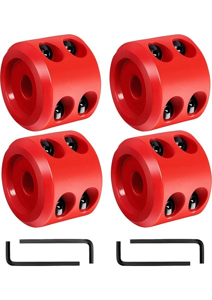 4pcs Vinç Durdurucu Atv Suv Orv Kablo Kanca Kauçuk Durdurucu ile Uyumlu Kırmızı Yıpranmayı Önle (Yurt Dışından)
