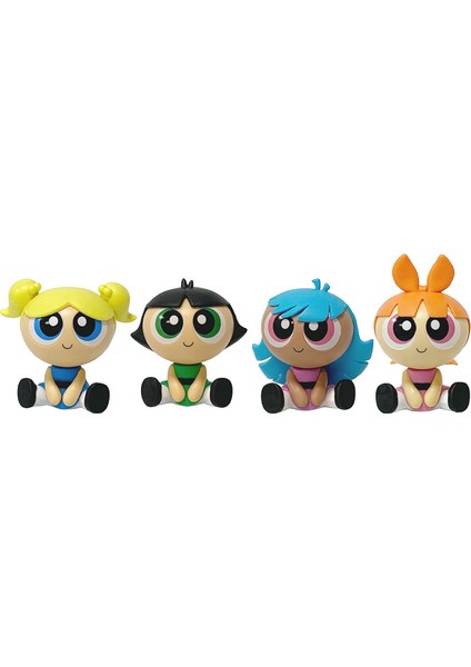 Powerpuff Girls: Animasyonlu Dört Çiçek Baloncuk Biss El Bebeği Masaüstü Dekoratif Süsler (Yurt Dışından)