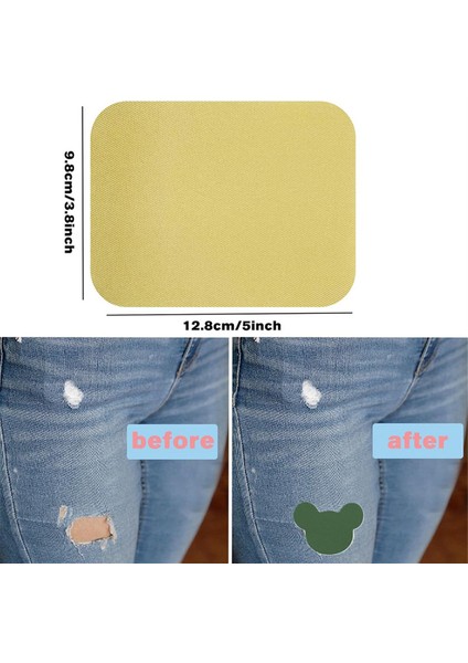 Onarım Yaması Üzerine Demir, 20PCS Çok Renkli Kumaş Yamaları Giysiler Için Demir Açık Onarım Boyutu 3.7 Inç (9.8 cm x 12.8 Cm) (Yurt Dışından) indirimleri