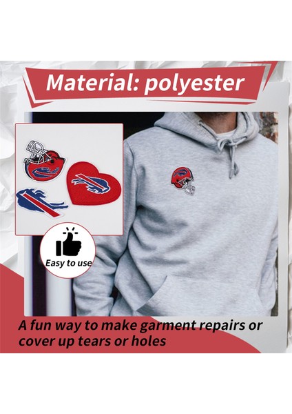 3 Pcs Rugby Takımı Logo Nakış Yaması, Kask ve Kalp Logosu Ceket Sırt Çantası Kot Ceket (Yurt Dışından) indirimleri