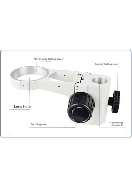Mikroskop Braketi 76MM Lens Braketi Stereomikroskop Aksesuarları Binoküler Mikroskop Büyüteç Lens Braketi T1 (Yurt Dışından) modelleri