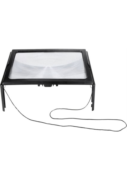 Okuma Büyüteç Tam Sayfa Optik Büyütme Katlanabilir LED Lens Masası Büyüleyici Cam Yaşlı Dikiş Örgüsü (Yurt Dışından) fırsatları