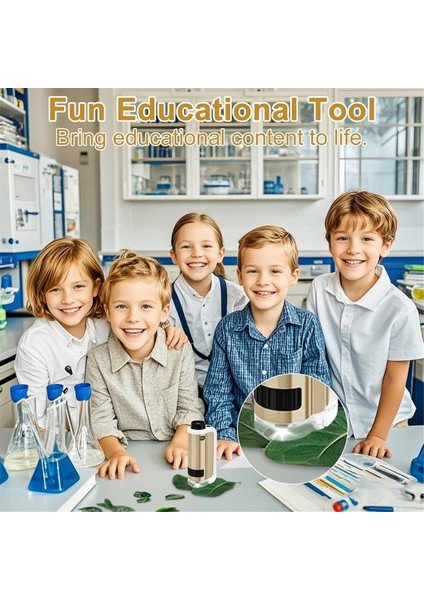 Çocuklar Için Mini Mikroskop, 100X-250X Zoom Pocket Mikroskop, Stem Bilim Elde Taşınağı Miniscope Doğum Günü Hediyeleri Çocuklar Için (Yurt Dışından) modelleri