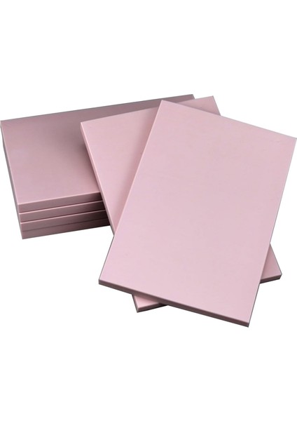 6 Paket Kauçuk Blok Damga Oyma Blokları Pembe Kauçuk (Yurt Dışından)
