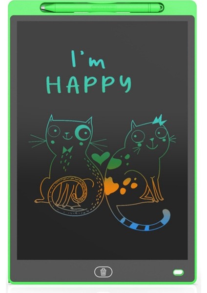 12 Inç Çocuk Çizim Tahtası LCD El Yazısı Tahtası (Renkli) A (Yurt Dışından)